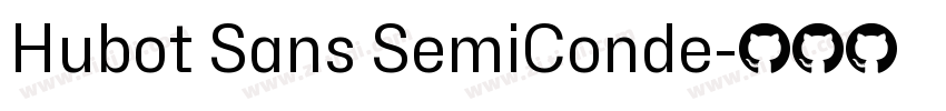Hubot Sans SemiConde字体转换
